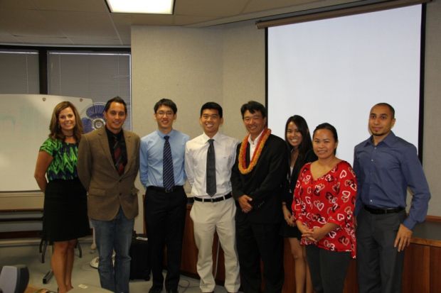 Lt. Governor Tsutsui with 2013 TIP Summer interns